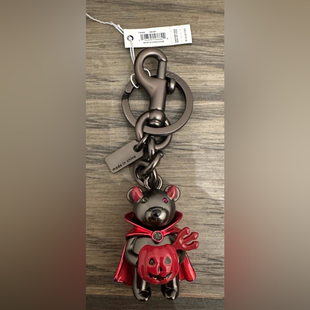 Coach Halloween Devil Bear Bag Charm